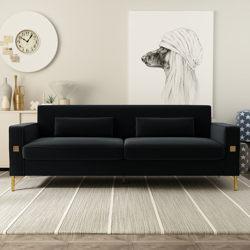 Velvet Loveseats, Comfortable Sofa for Living Room
