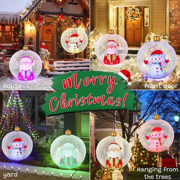 Hanging christmas balls outside cheap