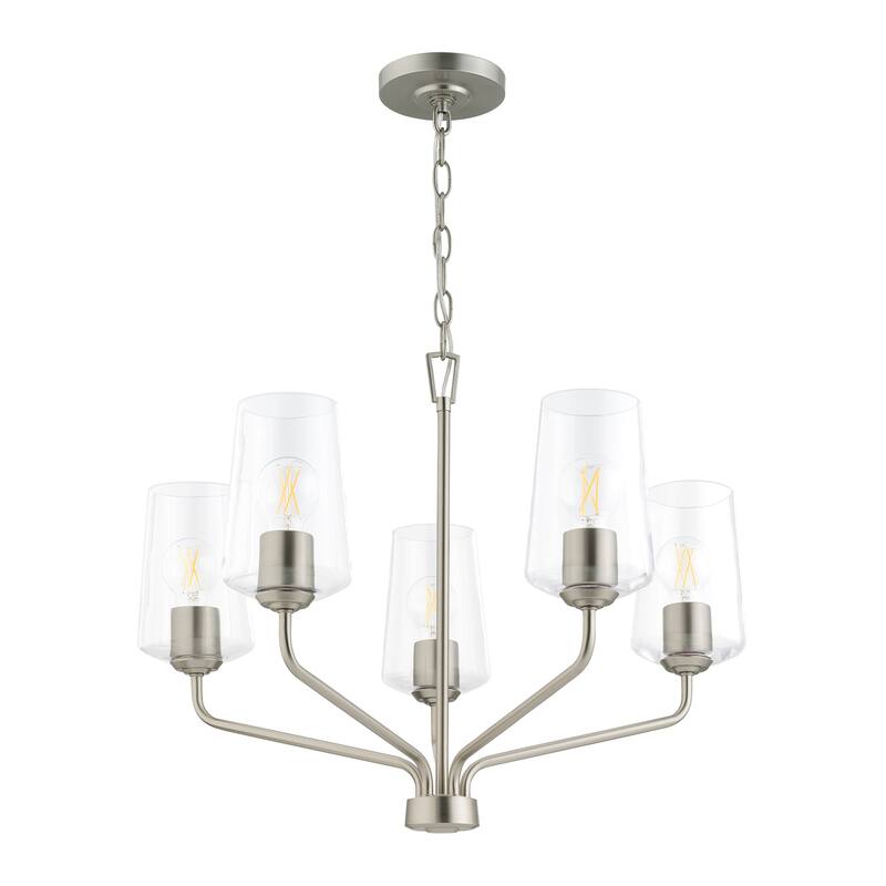 Celino Five-Light Chandelier with Clear Glass - 19