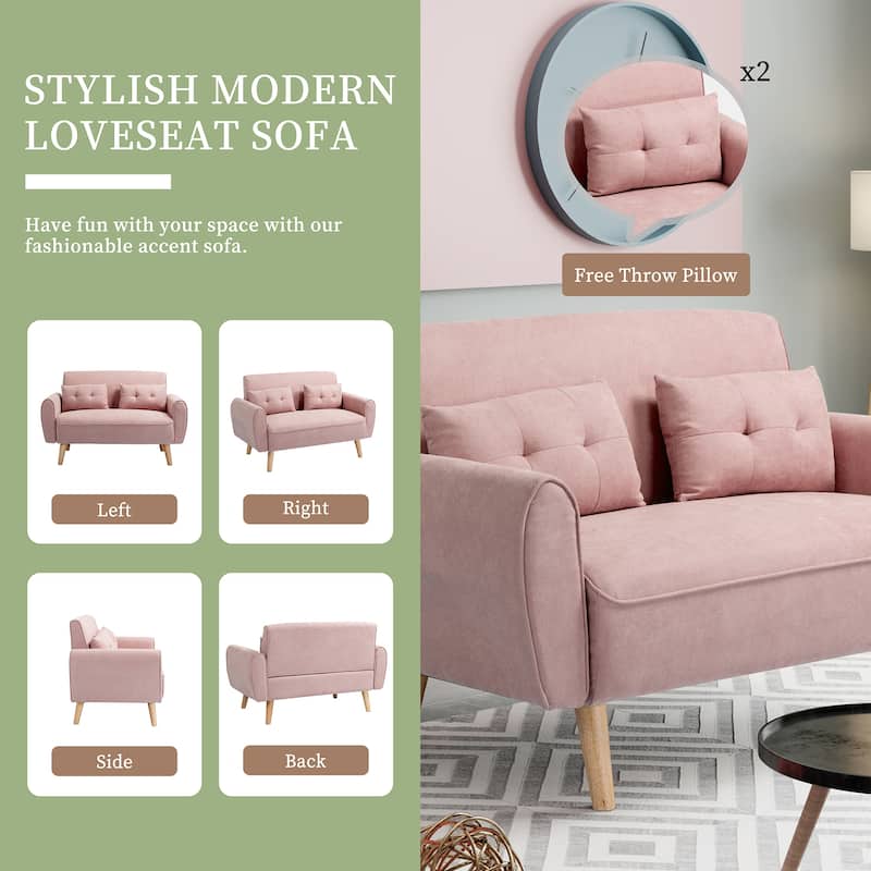 Futzca 47" Modern Loveseat Sofa
