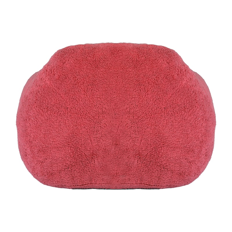 Teddy Memory Foam Bean Bag Lounge Chairs with Armrests