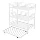 preview thumbnail 6 of 22, Triple Bunk Bed with Trundle in White