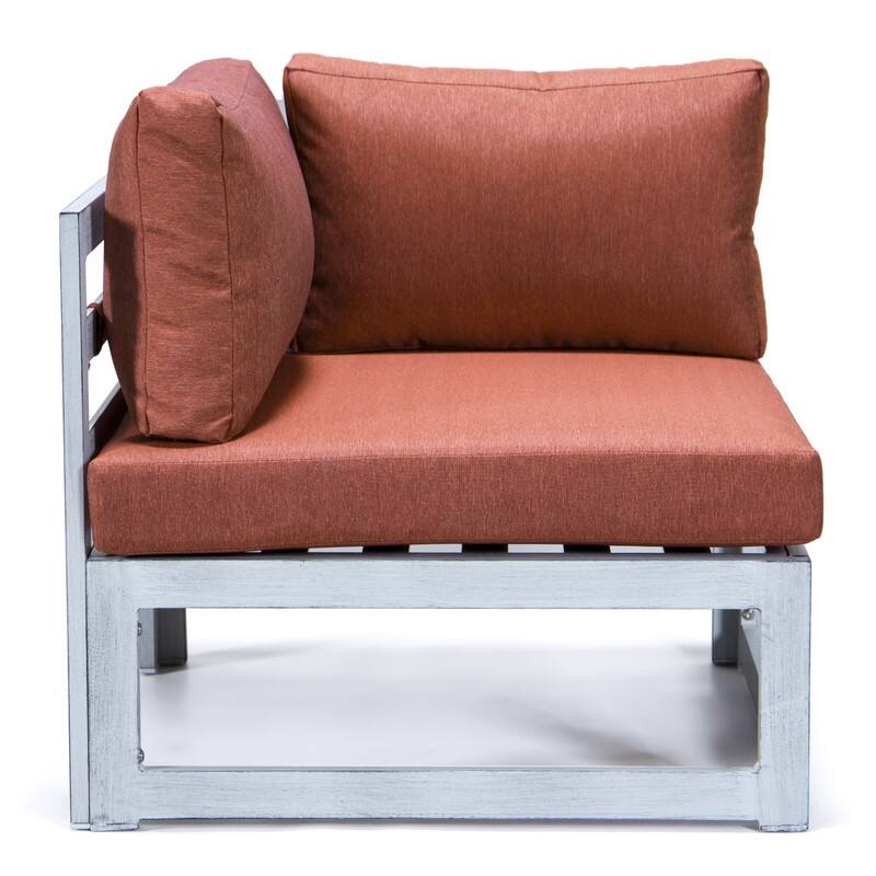 Chelsea Modern 7-Piece Aluminum Patio Conversation Set - Rust-Resistant, UV-Protected Cushions & Convertible Table Lid