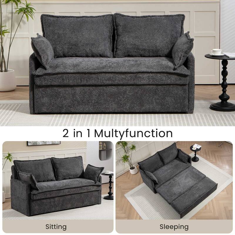 Corduroy multifunctional sofa bed