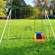 preview thumbnail 2 of 5, 9.5' Tall Swing Sets for Backyard, Heavy Duty Metal Swingset Outdoor for Kids