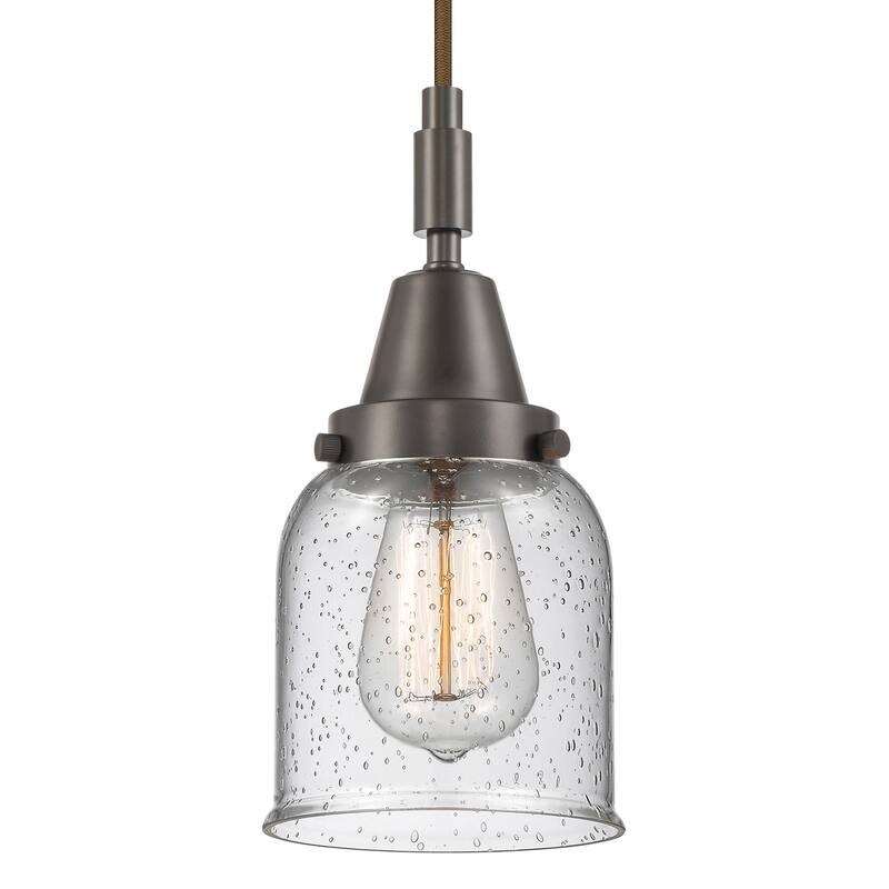 Innovations Lighting 447-1P-G54 Bell 5" Wide Mini Pendant with Clear, - Oil Rubbed Bronze