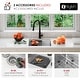 preview thumbnail 6 of 26, STYLISH 22 inch Stainless Steel 16G Workstation Undermount Kitchen Sink - 22" x 19" x 10"