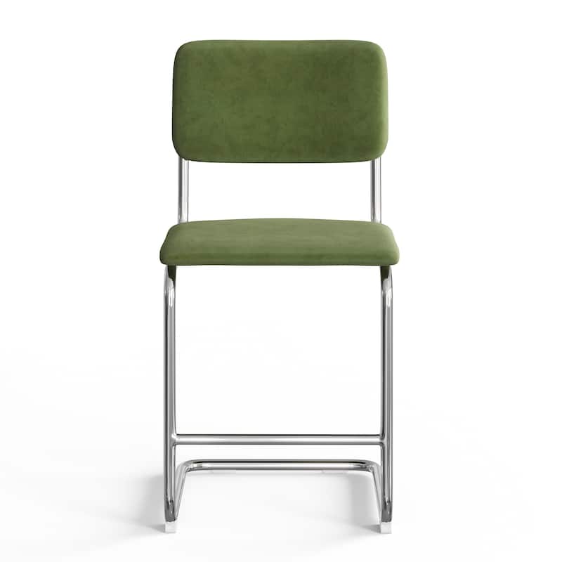 Hayward Velvet Counter Height Stool (Set of 2)