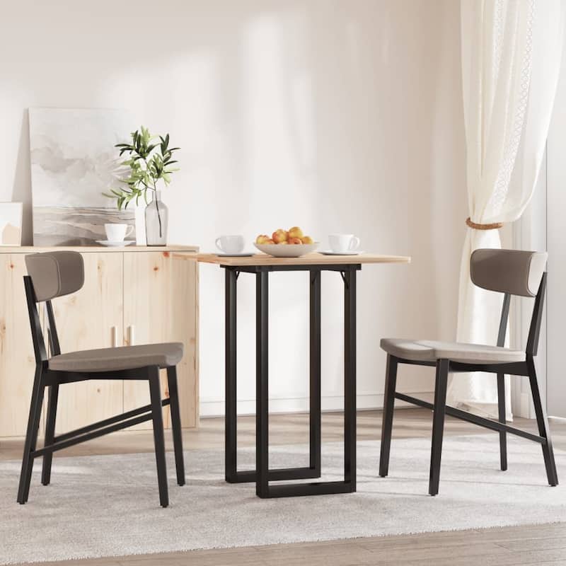 vidaXL Dining Table Legs O-Frame 31.5"x15.7"x28.7" Steel - 31.5" x 15.7" x 28.7"
