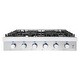 preview thumbnail 1 of 11, 36 in. Gas Cooktop in Stainless Steel with 6 Italian Made Burners