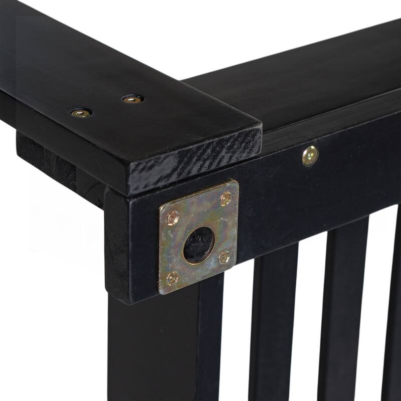 Patio Wooden Twin Size Porch Swing Daybed Frame