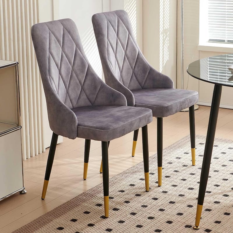 Howtai Velvet Home Kitchen Dining Chairs Upholstered Backrest