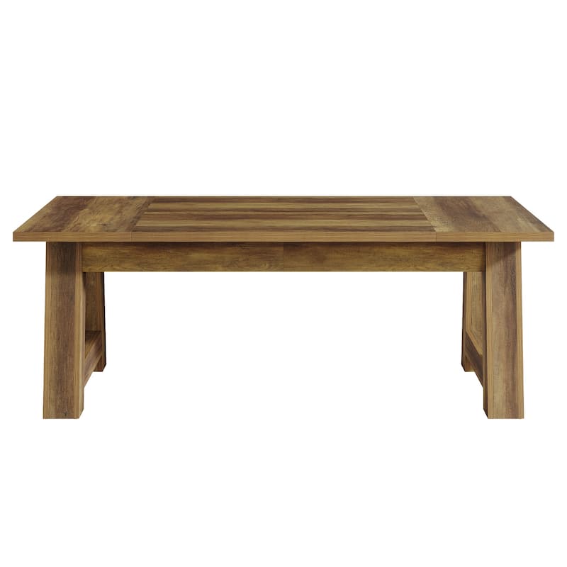 70.5'' Long Dining Table for 6-8, Farmhouse Wooden Kitchen Table