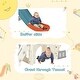 preview thumbnail 5 of 6, 7-in-1 Kids Slide Playset Climbing Crawling Playhouse With Slide Basketball Hoop Ring Toss Tunnel For Boys Girls Birthday - Red