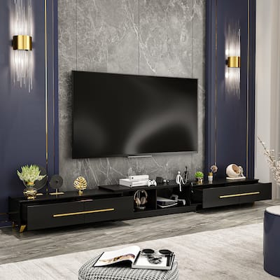 Entertainment TV Stand up to 50-85 inch TV Extendable TV Stand Drawer