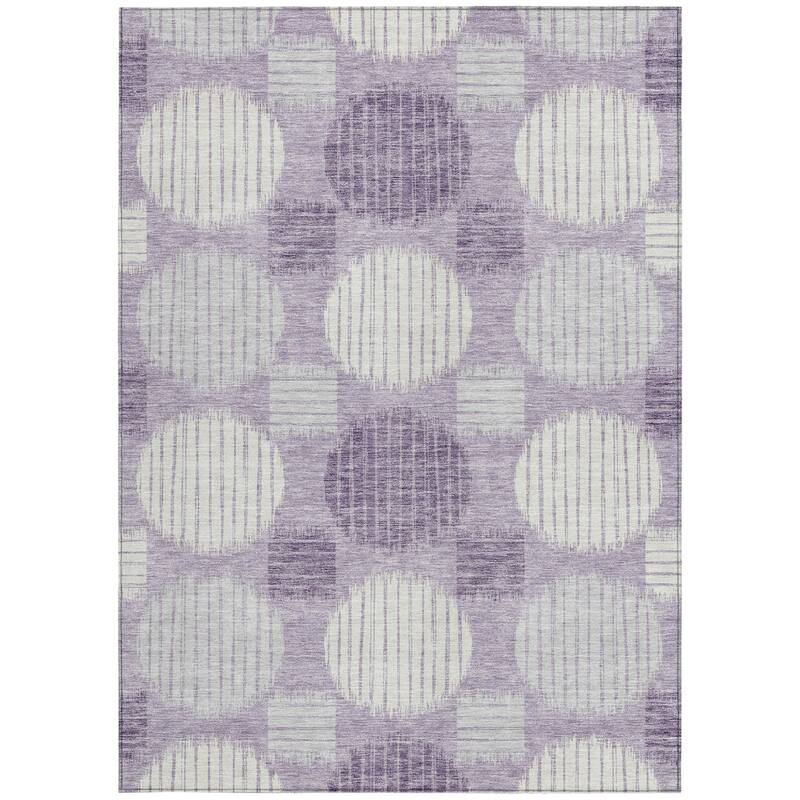 HomeRoots Geometric Transitional Rectangle Outdoor Rug