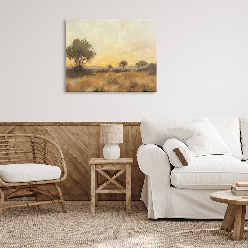 Stupell Honey Hued Horizon Canvas Wall Art Design By Petal Prints Design