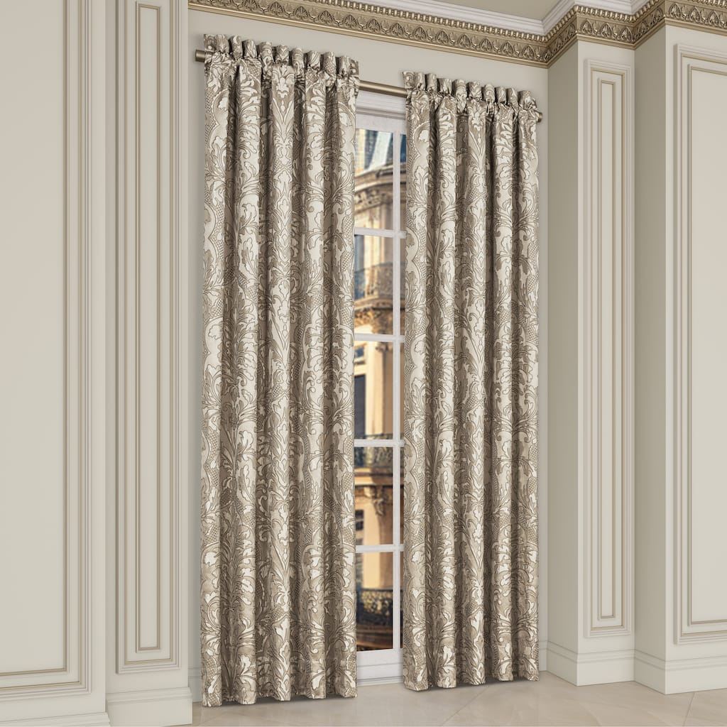 J. Queen New York Brunello Flax 84" Window Panel Pair
