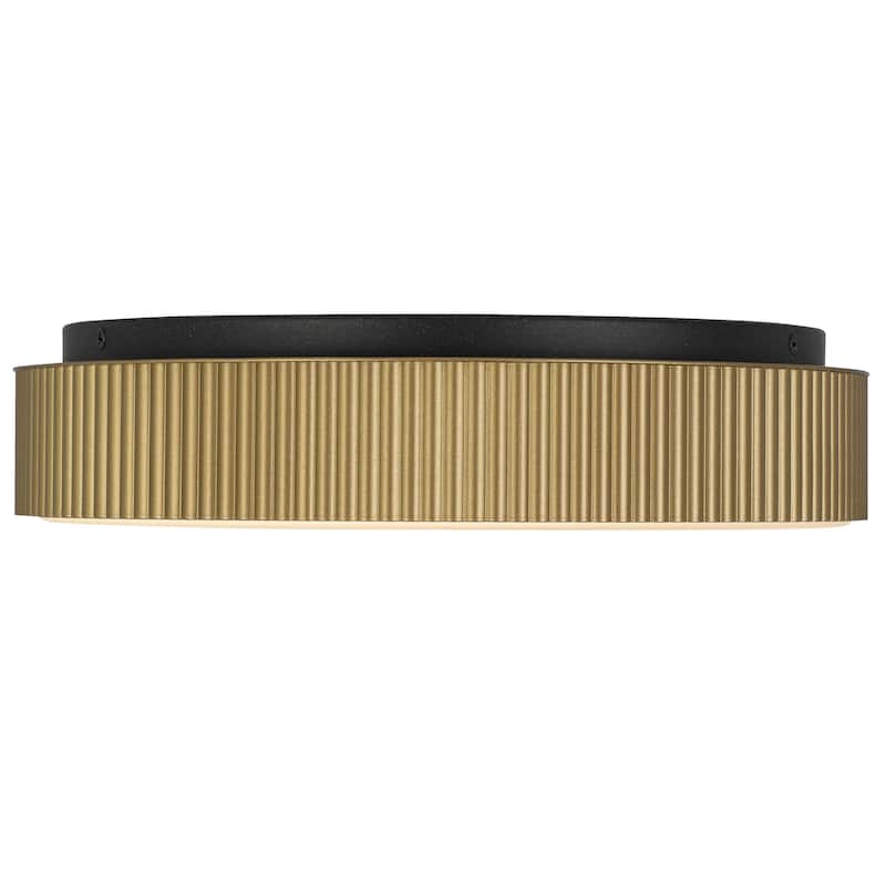 13 Inch LED Flush Mount Light Etched Glass Shade 35W 1600 Lumens