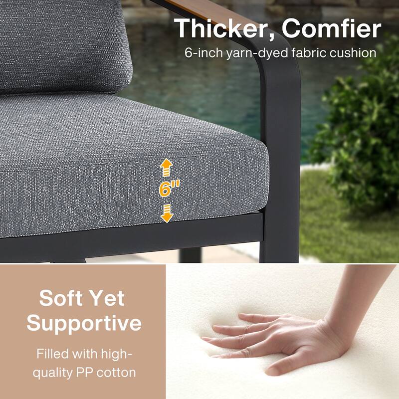 5-Piece Outdoor Patio Conversation Set