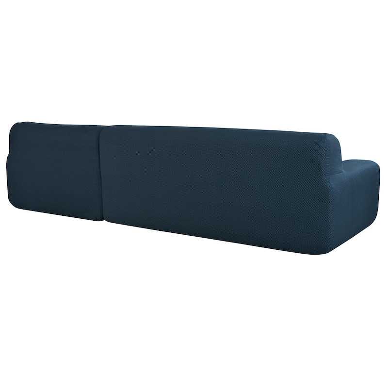 Sectional Sofa Minimalist Modular Couch, 3 Seat Modern Sofa Upholstered Deep Seat Couches Livingroom Lounge Couches