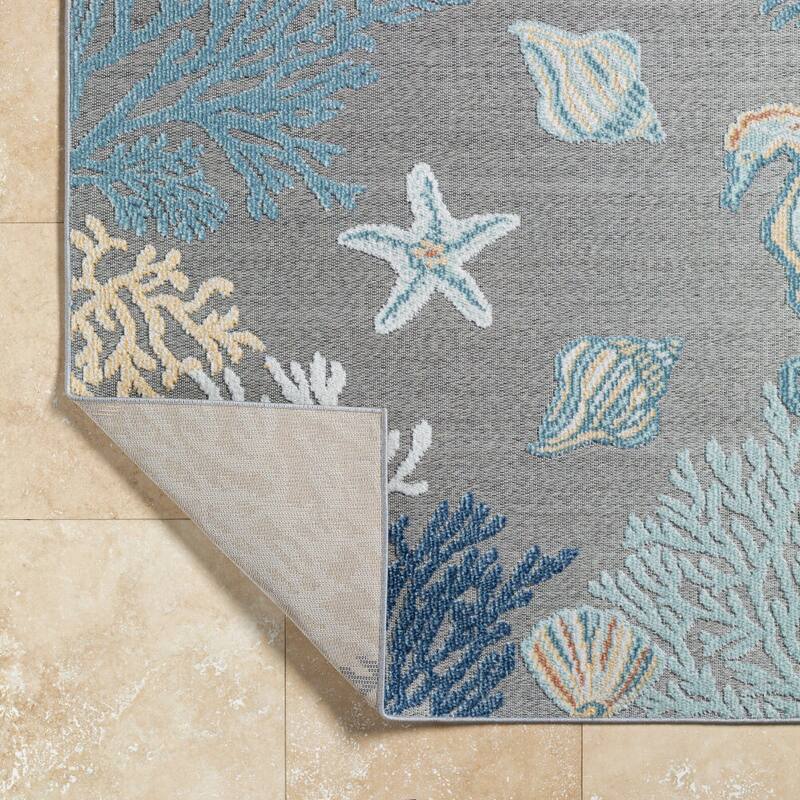 Livabliss Lakeside Coastal Indoor/Outdoor Area Rug
