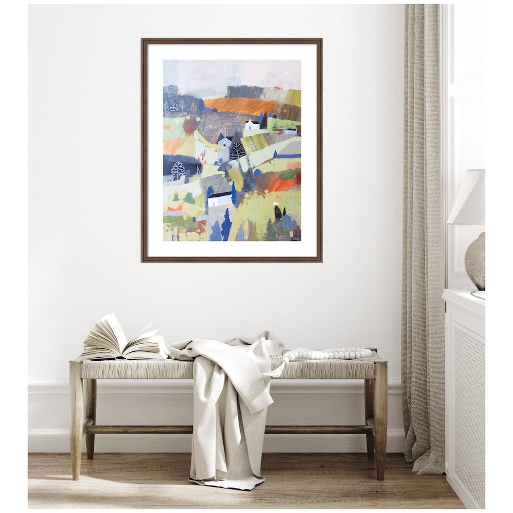 Kate and Laurel Framed Art Worlds View by Guilana Lazzerini