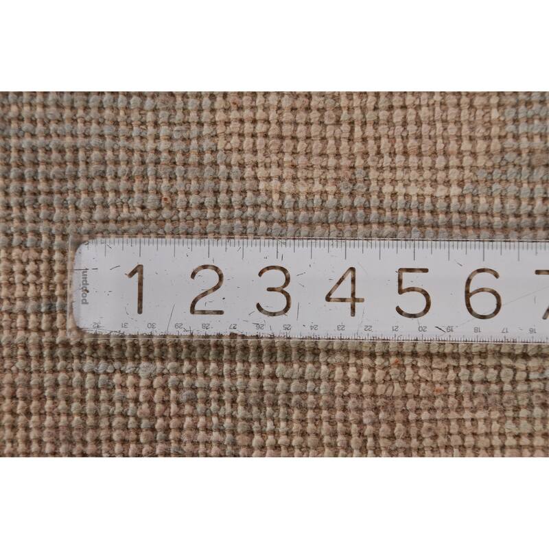 Hand Knotted Oriental 100% Wool Carpet Transitional All-Over Beige & Ivories Oushak Area Rug - 11' 8'' X 8' 11''