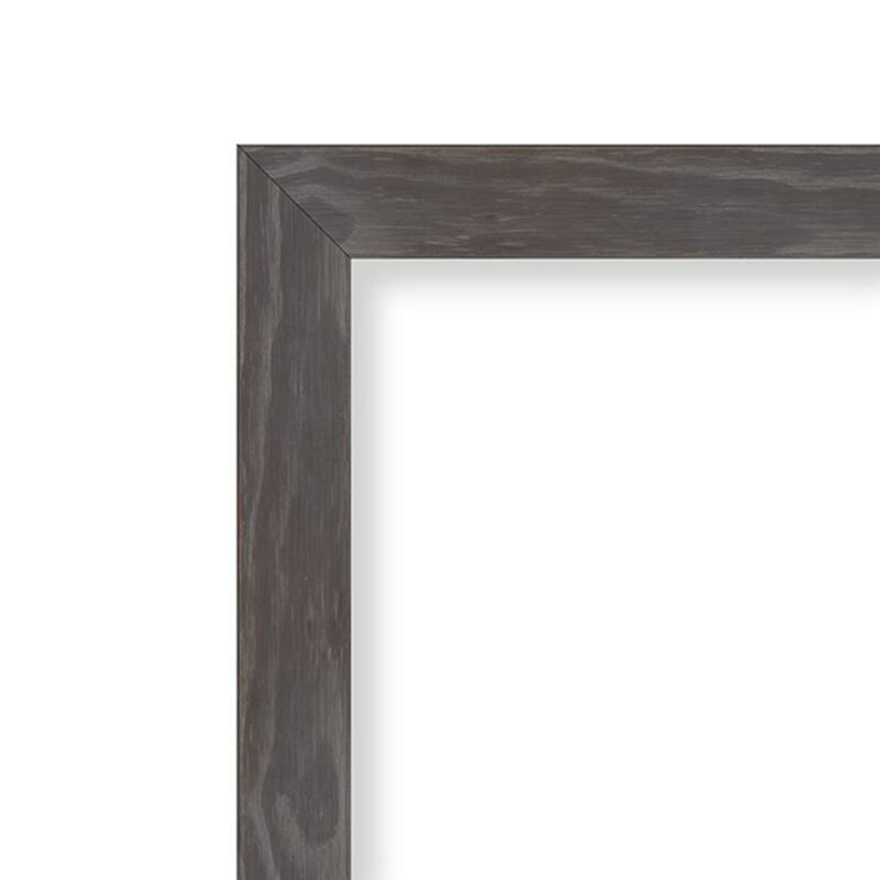 Woodridge Rustic Grey Wood Framed Grey Corkboard Bulletin Board