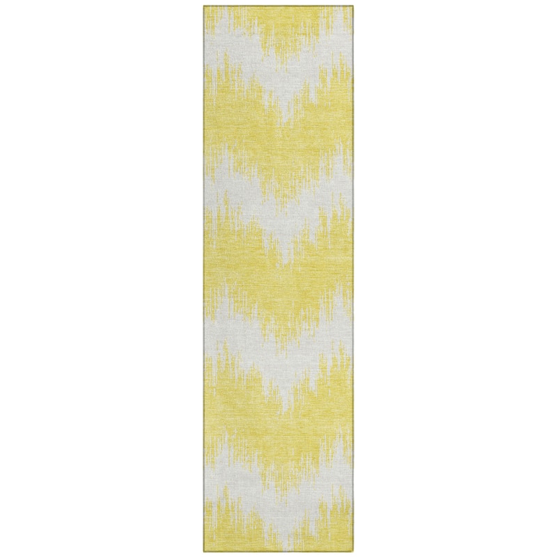 Machine Washable Indoor/ Outdoor Chantille Chevron Modern Rug