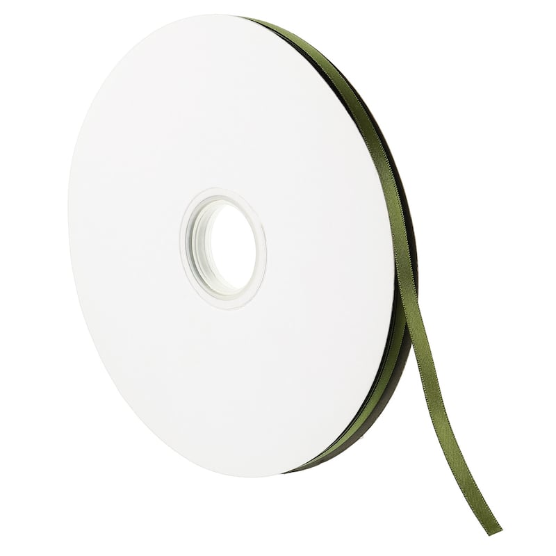 Satin Ribbon Double Face Solid Crafts Roll for DIY Wrapping Decoration