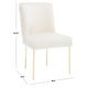 preview thumbnail 23 of 124, SAFAVIEH Couture Nolita Velvet Accent Chair - Mustard / Brass - 28"x23"x35.3" - 28" W x 23" D x 35" H