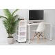 preview thumbnail 2 of 3, 4-Drawer Cart with Organizer Top White/Pearl