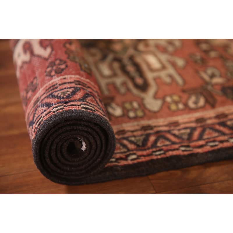 Gharajeh Persian Vintage Area Rug Hand-Knotted Wool Carpet - 2'6"x 6'1"