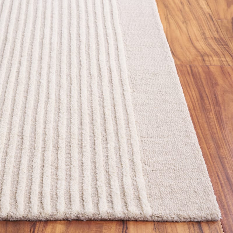 SAFAVIEH Handmade Ebony Evrim Modern & Contemporary Wool Rug