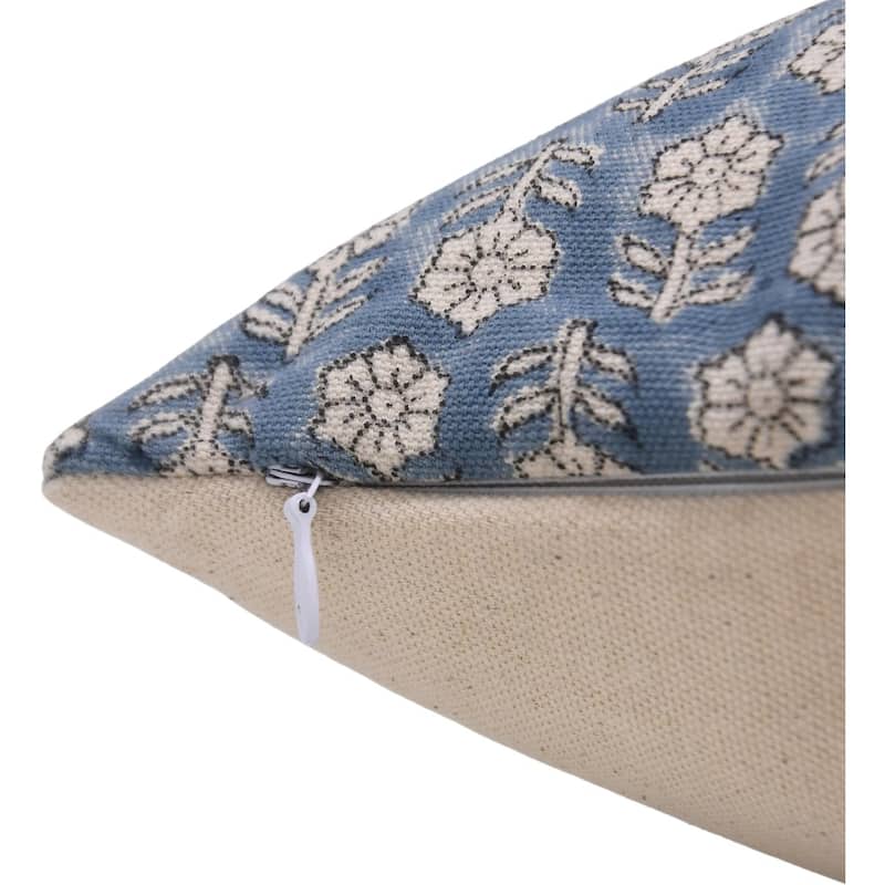 Fabdivine Cotton Farmhouse Block print pillow Cover