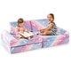 preview thumbnail 7 of 5, 8 pcs Modular Kids Toddler Glow-in-Dark Play Sectional Sofa w/Handles Multicolor