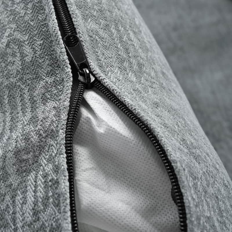 U-Shaped Comfy Cloud Couch, 6-Seat Chenille Deep Seat Sofa with Armrest Cushions