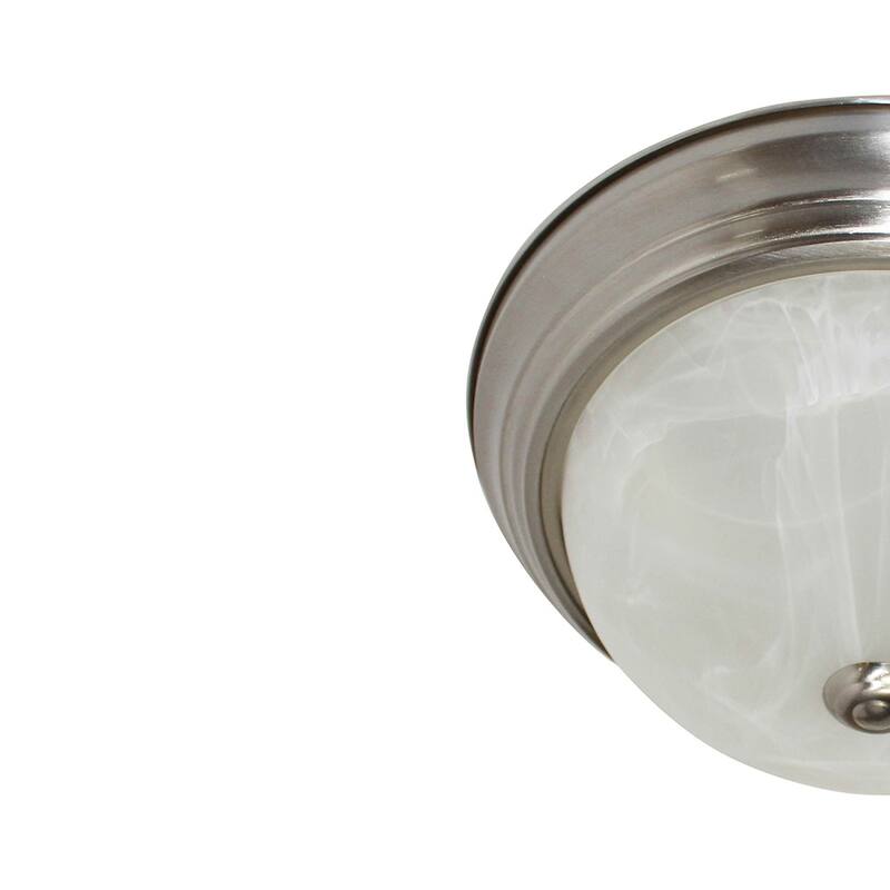 LED Flush Mount Ceiling light in Brushed Nickel