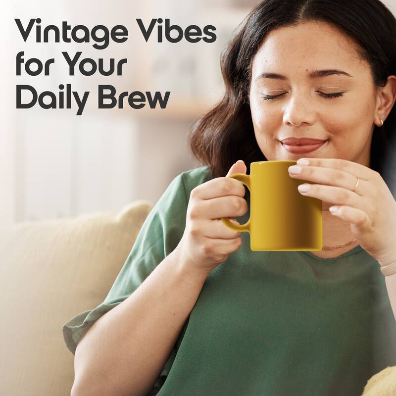 Omniware Teaz Cafe 11 oz Classic Mug - 3" D x 3.75" H