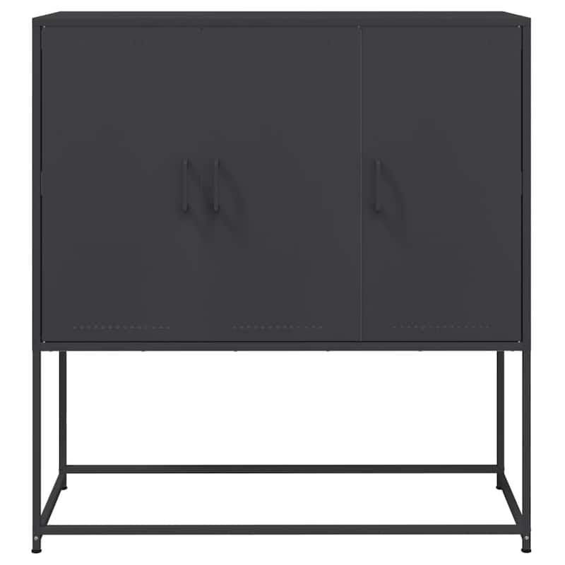 vidaXL Highboard Storage Side Cabinet Cupboard Living Room Furniture Steel - 39.6 x 39.6 x 42.1