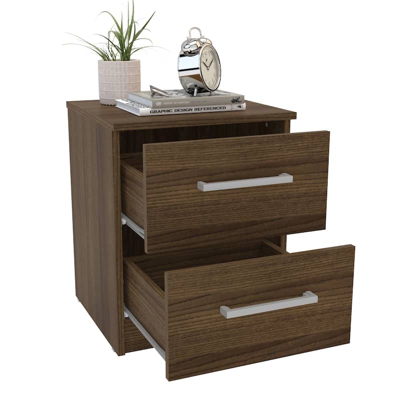 Polifurniture Juliette Modern 2 Drawer Nightstand