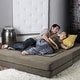 preview thumbnail 108 of 114, Jaxx Zipline Convertible Queen-size Sleeper Loveseat and Ottoman Set