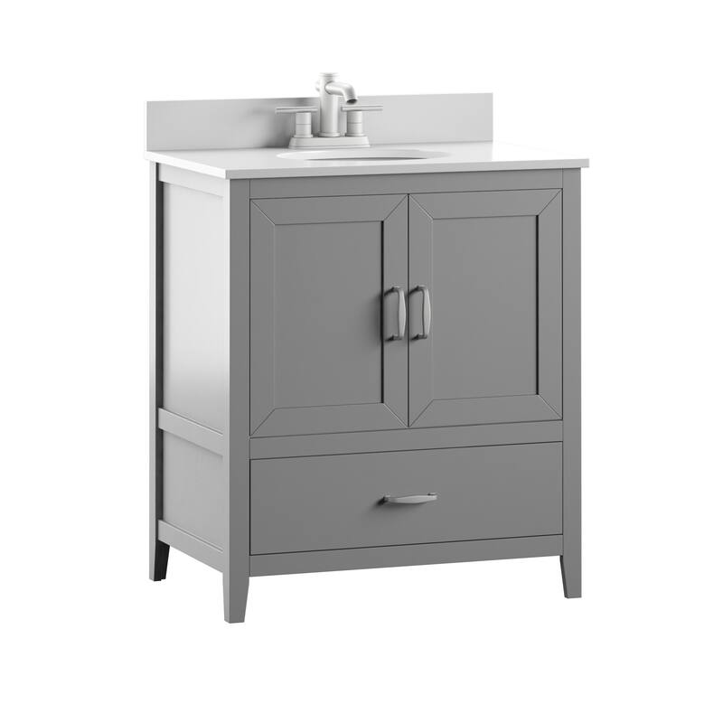 30" Traditional Single Bathroom Vanity with Drawer