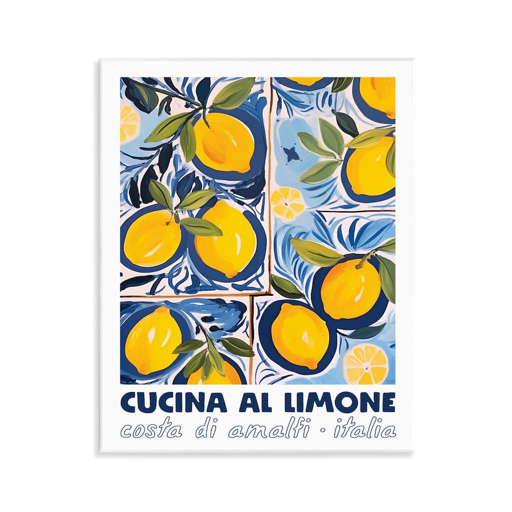 Stupell Bright Mediterranean Lemons Wall Plaque Art Design By Lux + Me Designs
