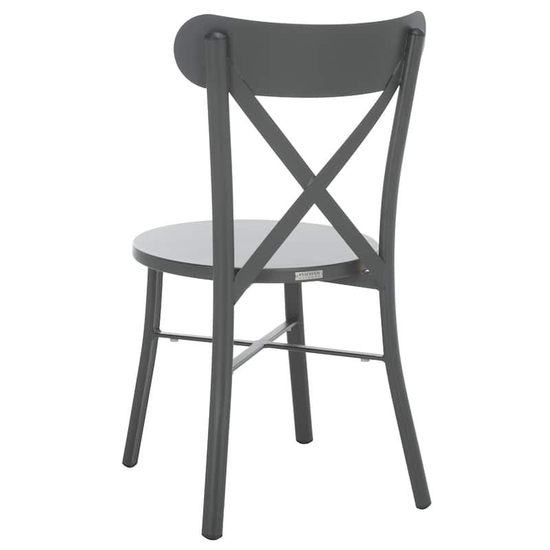 SAFAVIEH Outdoor Living Core 18-inch Cross Back [SET of 2] - 17"W x 20"D x 33"H