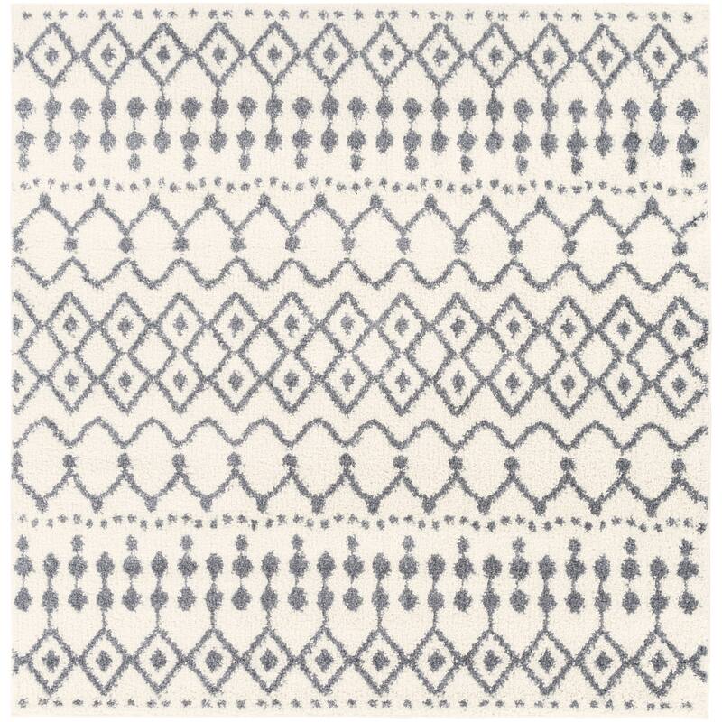 Livabliss Bouchra Moroccan Trellis Shag Area Rug