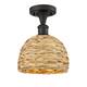 Option Oiled Brass / Natural Rattan