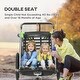 preview thumbnail 4 of 7, Aosom Child Baby Bike Trailer Kids 2 Seater, Bike Stroller Toddler, Green