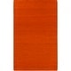 preview thumbnail 37 of 64, Hand Woven Yale Contemporary Solid Braided New Zealand Wool Area Rug Orange - 5' x 8'